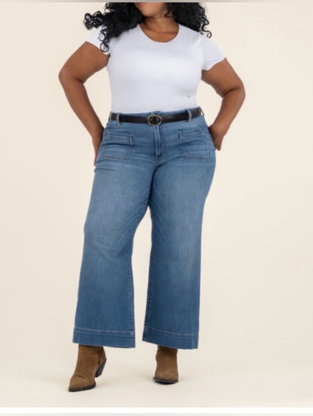 KUT from the Kloth Wide Leg Ankle Jean